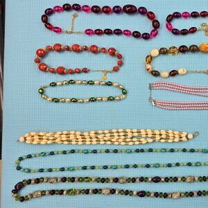 Costume Necklaces - Bulk Lot - 25 total pieces
